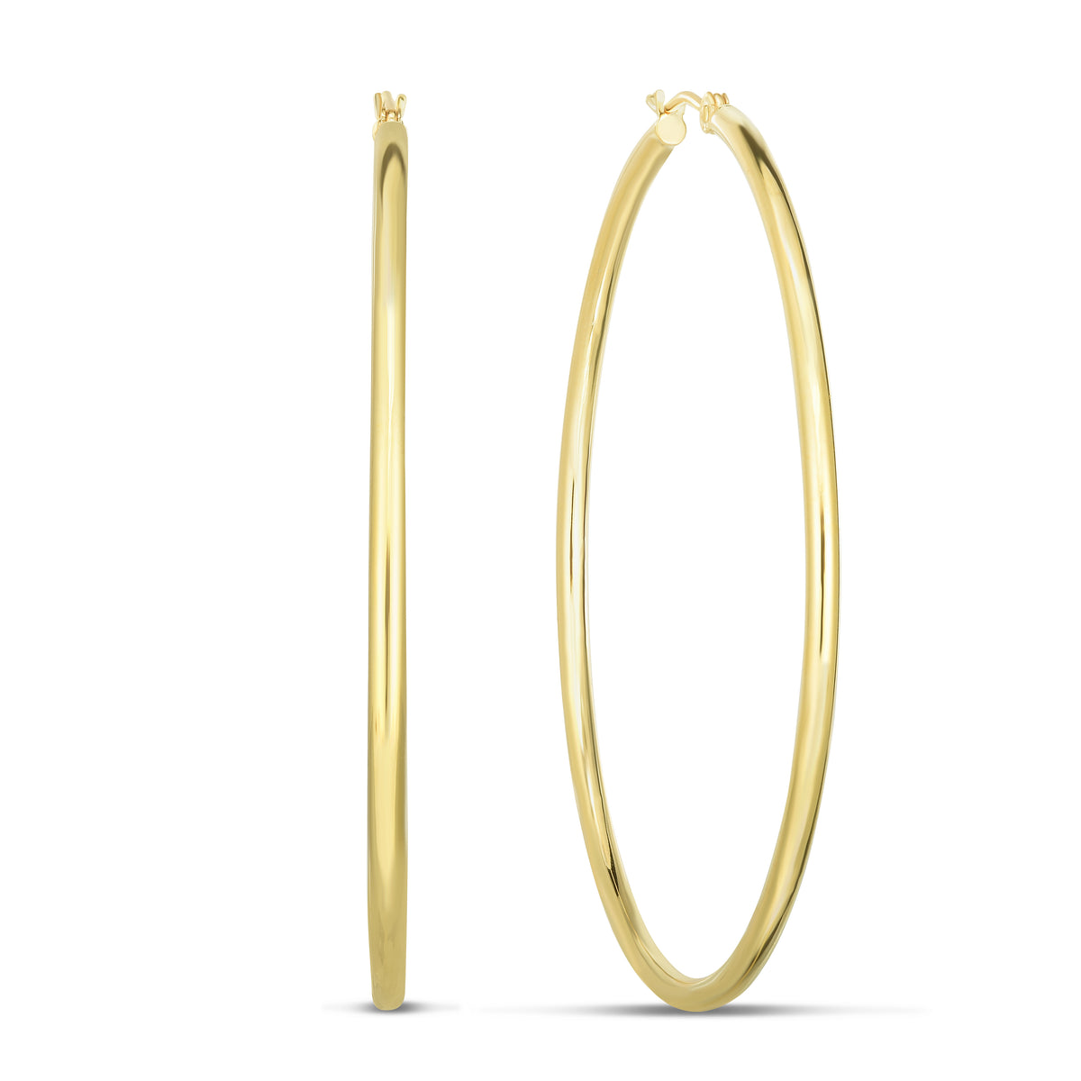 14K Gold 2mm Hoop Earring – Reiner's Fine Jewelery